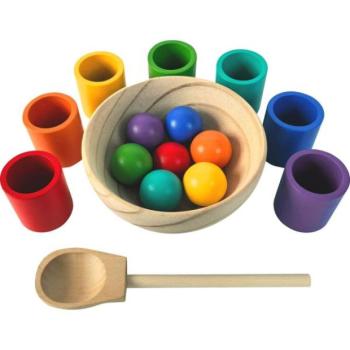 2Kids Toys Szivárvány golyók és csészék 7 színben kép