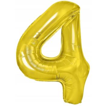 4-es számú fólia lufi arany 40 cm kép