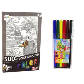 500 darabos színező puzzle - óceáni hal kép