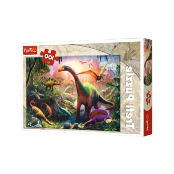 A dinoszauruszok világa puzzle 100 darab Trefl 16277