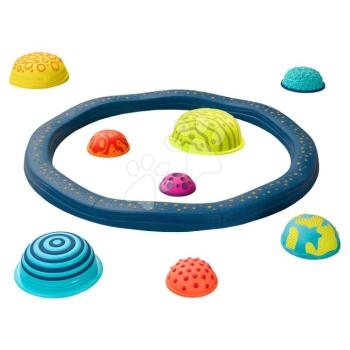 Akadálypálay lépőkövekkel Balance Planet Hopper B-Toys moduláris 8 egyensúlyozó elemmel és 8 bolygóval 24 hó-tól kép