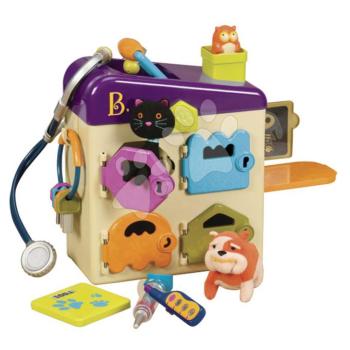 Állatorvosi rendelő Pet Vet Clinic B-Toys 4 helyiséggel kutyussal és cicussal 24 hó-tól kép