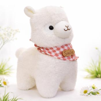 Alpacasso fehér plüss alpaka – puha, ölelhető alpaka játék gyerekeknek és ajándéknak (BBJ) kép