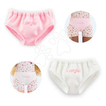 Alsónemű Briefs Set Ma Corolle rózsaszín és fehér 36 cm játékbabára