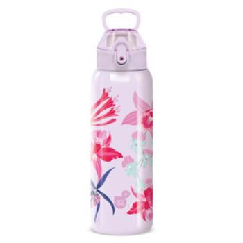 Ars Una duplafalú fémkulacs 3D-700ml Beach Flowers-purple kép