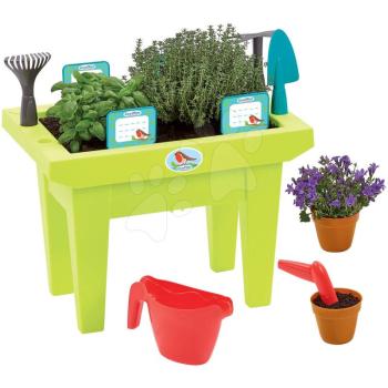 Asztalka kis kertésznek The Flower Box Garden&Seasons Écoiffier szerszámokkal és kiegészítőkkel 18 hó-tól kép