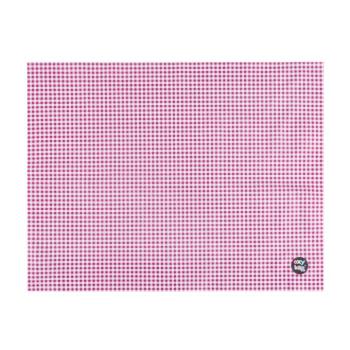 Asztalterítő rajzórára 65 x 50 cm piros-fehér kockás kép