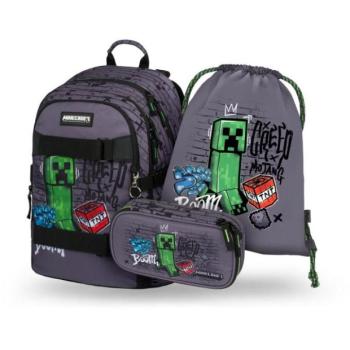 BAAGL SZETT 3 Skate Minecraft TNT: Hátizsák, Tolltartó, Zsák kép