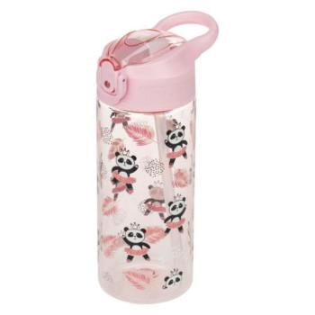 BAAGL Tritan italos palack szívószállal Panda, 500 ml kép