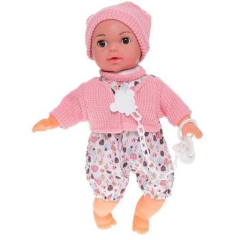 Baba 30 cm-es pislogó puha testtel, 12 hanggal és cumival, elemmel működik. kép