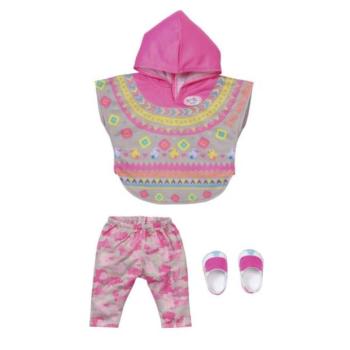 BABA born Deluxe szett poncsóval, 43 cm kép