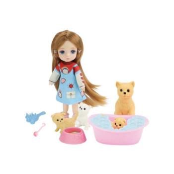 Baba kutyákkal 12 cm kép