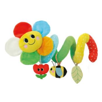 Baby Clementoni puha babakocsi spirál virág
