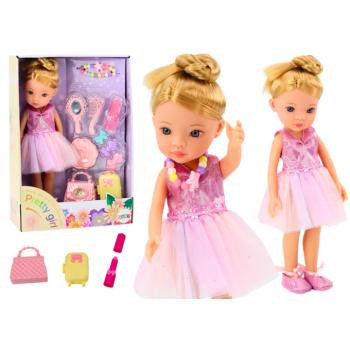 Balerina rózsaszín balerina baba kiegészítőkkel és ruhakészlettel kép