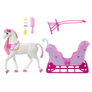 Barbie Diótörő - havas szán készlet paripával kép