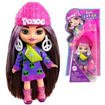 Stílusos divatbaba Barbie Extra Mini Minis kiegészítőkkel HLN46 kép