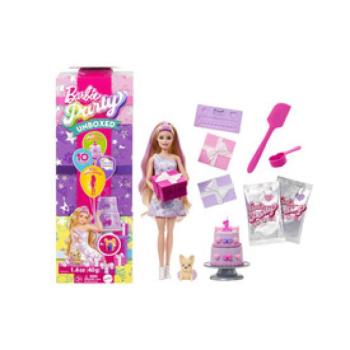 Barbie party reveal glamour meglepetés szett - lila kép