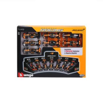 Bburago 1 /43 F1 versenyautó - Mclaren F1 - 7 db-os demo állvány kép