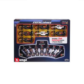 Bburago 1 /43 F1 versenyautó - Oracle Red Bull F1 - 7 db-os demo állvány kép