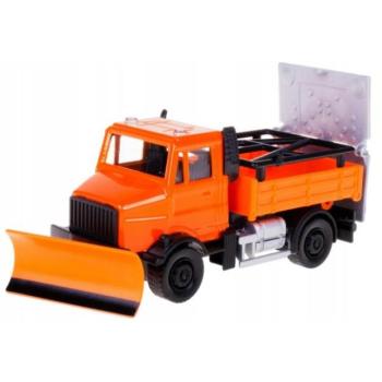 Bburago 1:43 szolgálati járművek Útbiztonság hóekével és jelzőtáblával kép