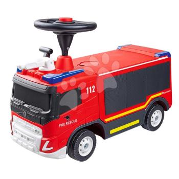 Bébitaxi tűzoltókocsi Volvo Fire Truck BIG valósághű dizájnban működő öntözővel és tárolóhellyel 24 hó-tól BIG55326 kép
