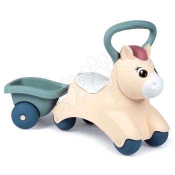 Bébitaxi utánfutóval Baby Pony Ride On Little Smoby ergonomikus üléssel és nagy fogantyúval 12 hó-tól kép