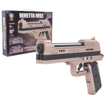 Beretta M92 pisztoly építőkészlet 237 darabos 3 az 1-ben kép