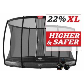 BERG Elite+ InGround 430 Szürke Szintek + Deluxe DLX XL védőháló kép