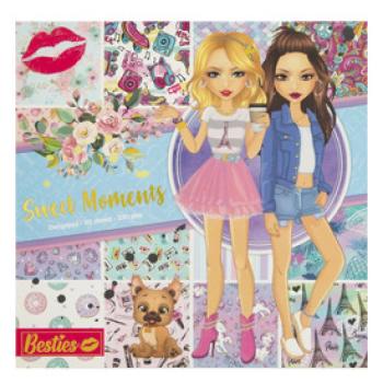 Besties - Sweet Moments 25x25 cm színes lapok a divattervezőhöz, 20 db kép
