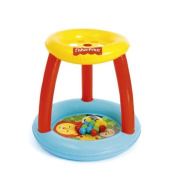 Bestway 93541 Fisher Price gyermek felfújható játszóközpont labda nyílásokkal kép