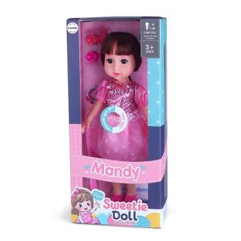 Beszélő baba Mandy 32 cm kiegészítőkkel kép