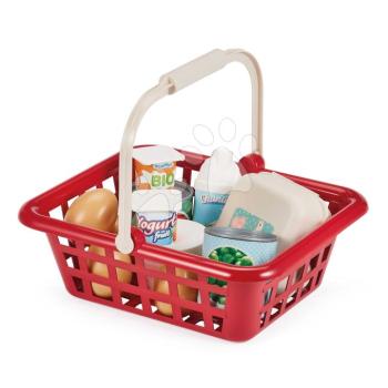 Bevásárlókosár Grocery Basket 100% Chef Écoiffier élelmiszerekkel 11 kiegészítő 18 hó-tól kép