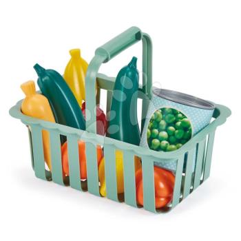 Bevásárlókosár Self Service Basket 100% Chef Écoiffier zöldséggel és gyümölcsökkel 9 kiegészítő 18 hó-tól kép