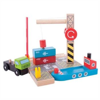Bigjigs Rail Container rakodó dokk kép