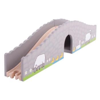 Bigjigs Rail Farm híd alagúttal kép