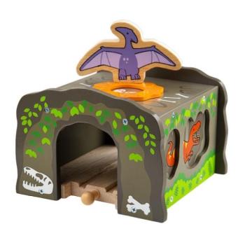 Bigjigs Rail T-Rex dinoszaurusz alagút kép