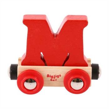 Bigjigs Rail Wagon fa vasúti sínek – M betű kép
