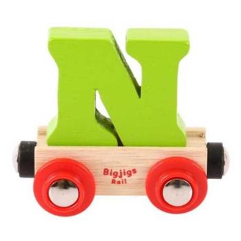Bigjigs Rail Wagon fa vasúti sínek – N betű kép