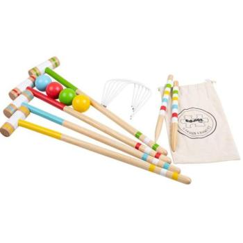 Bigjigs Toys Fából készült krokett kert kép