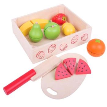 Bigjigs Toys Gyümölcsök vágása dobozban kép