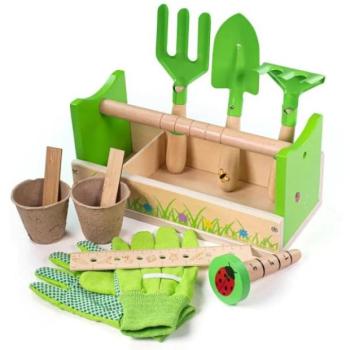 Bigjigs Toys Kertészeti készlet ládában kép