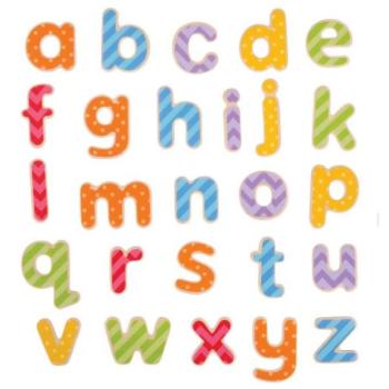 Bigjigs Toys mágneses színes ábécé (kisbetűs) kép