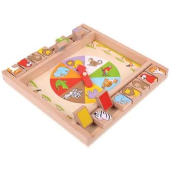 Bigjigs Toys Rulett állatokkal kép