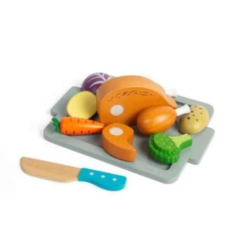 Bigjigs Toys Sült csirke zöldségekkel készlet kép
