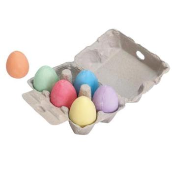 Bigjigs Toys Színes, tojás alakú krétakészlet, 6 db kép