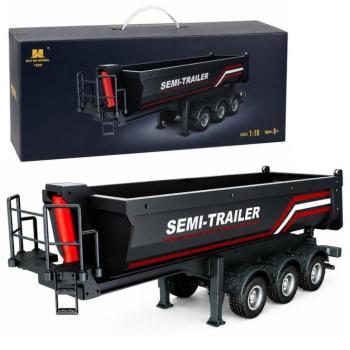 Billenős félpótkocsi távirányítós Scania 1501 kamionhoz 1:18 fekete kép