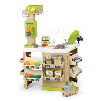 Bolt Bio gyümölcsökkel-zöldségekkel Organic Fresh Market Smoby müzli adagolóval és elektronikus szkennerrel 43 kiegészitővel kép