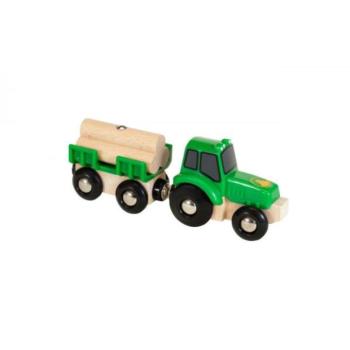 Brio traktor pótkocsival és rakománnyal kép