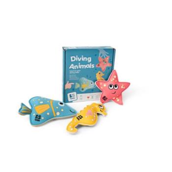 BS Toys Tengeri állatok kis búvárok számára - vízi játék - 3 db kép