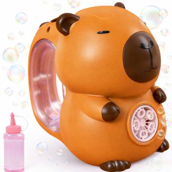 Capybara buborékfújó pisztoly barna – automata buborékfújó játék gyerekeknek, szappanbuborék gép (BBJ) kép